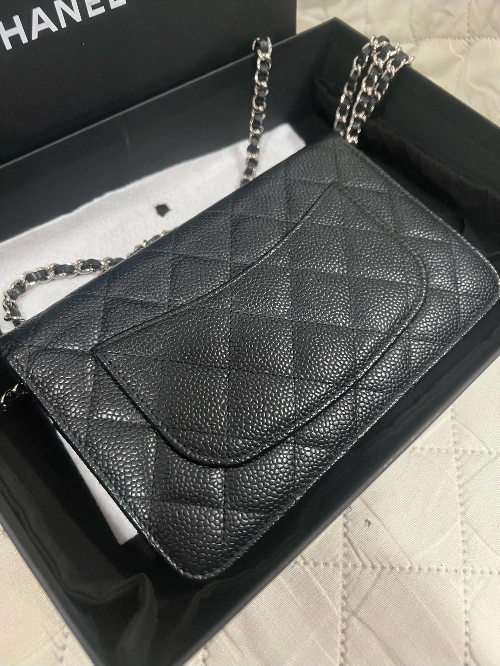 Chanel Classic Caviar WOC Crossbody