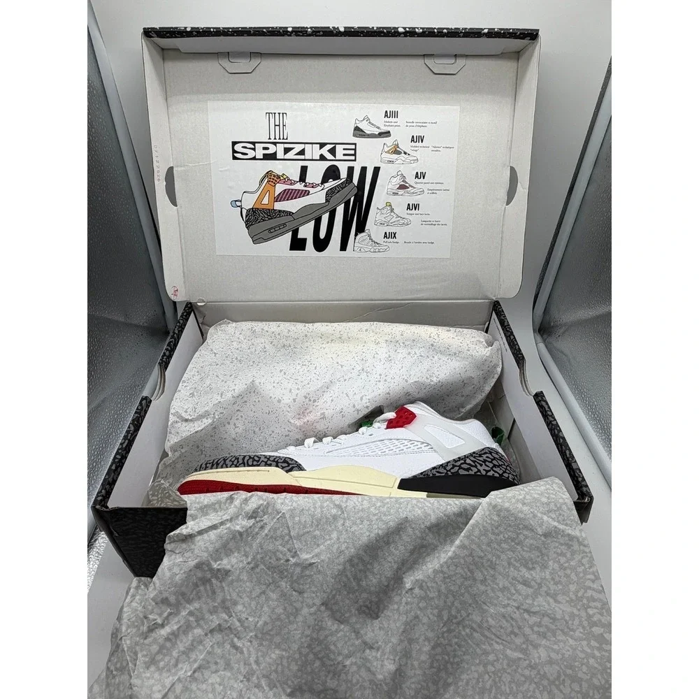Nike Air‎ Jordan Men's Size 11 Spizike Low SE White Black Varsity Red New 0014