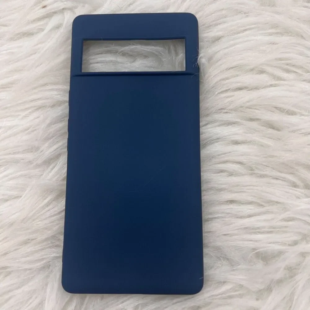 Foluu Liquid Silicone Gel Rubber Bumper Case For Google Pixel 6 Pro‎ Navy Blue