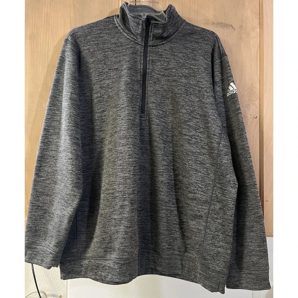 Adidas Mens Size 2XL 1/4 Zip Long Sleeve‎ Climawarm Sweatshirt