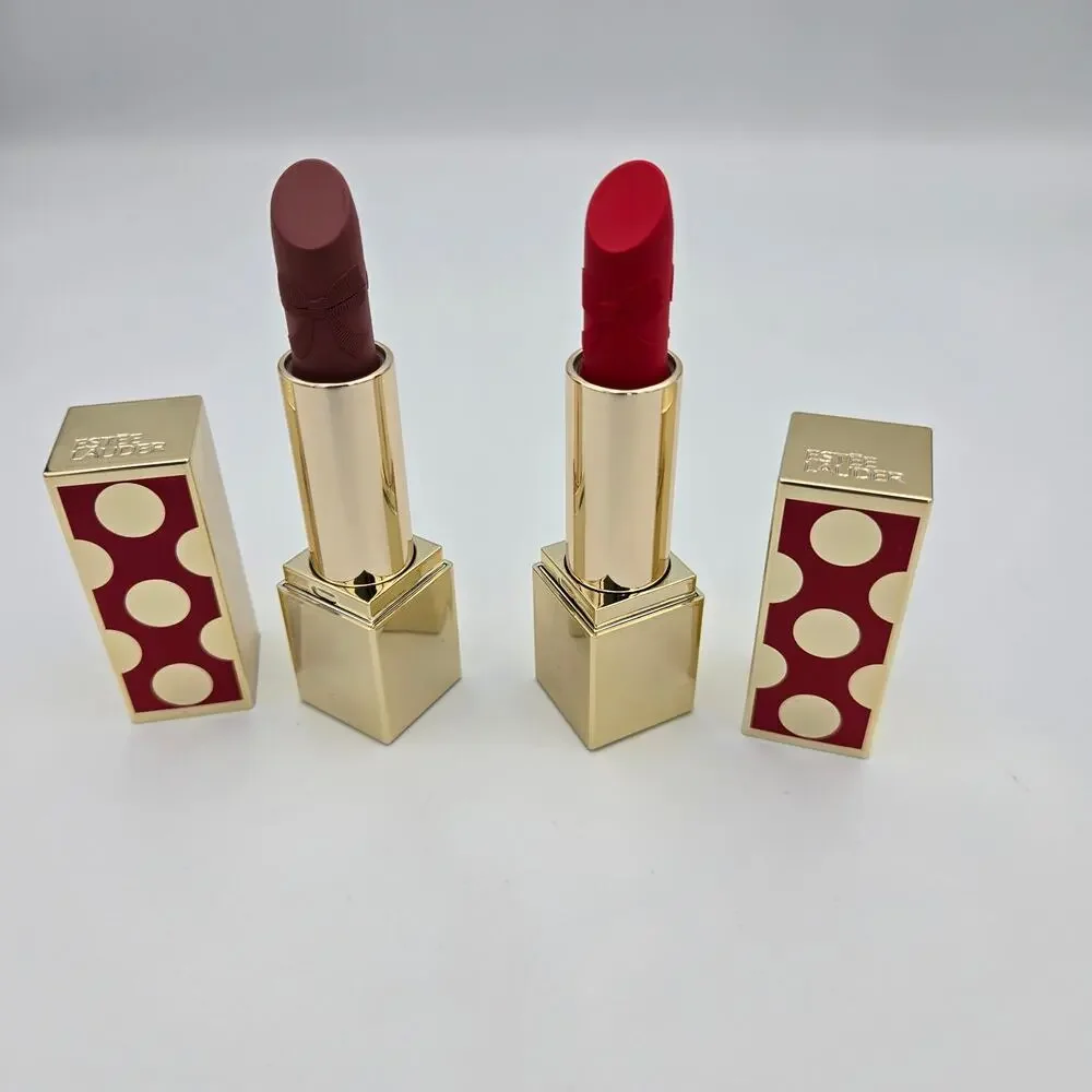 Estee Lauder Lipstick Bundle in Sneak Peak and Reb Ribbon