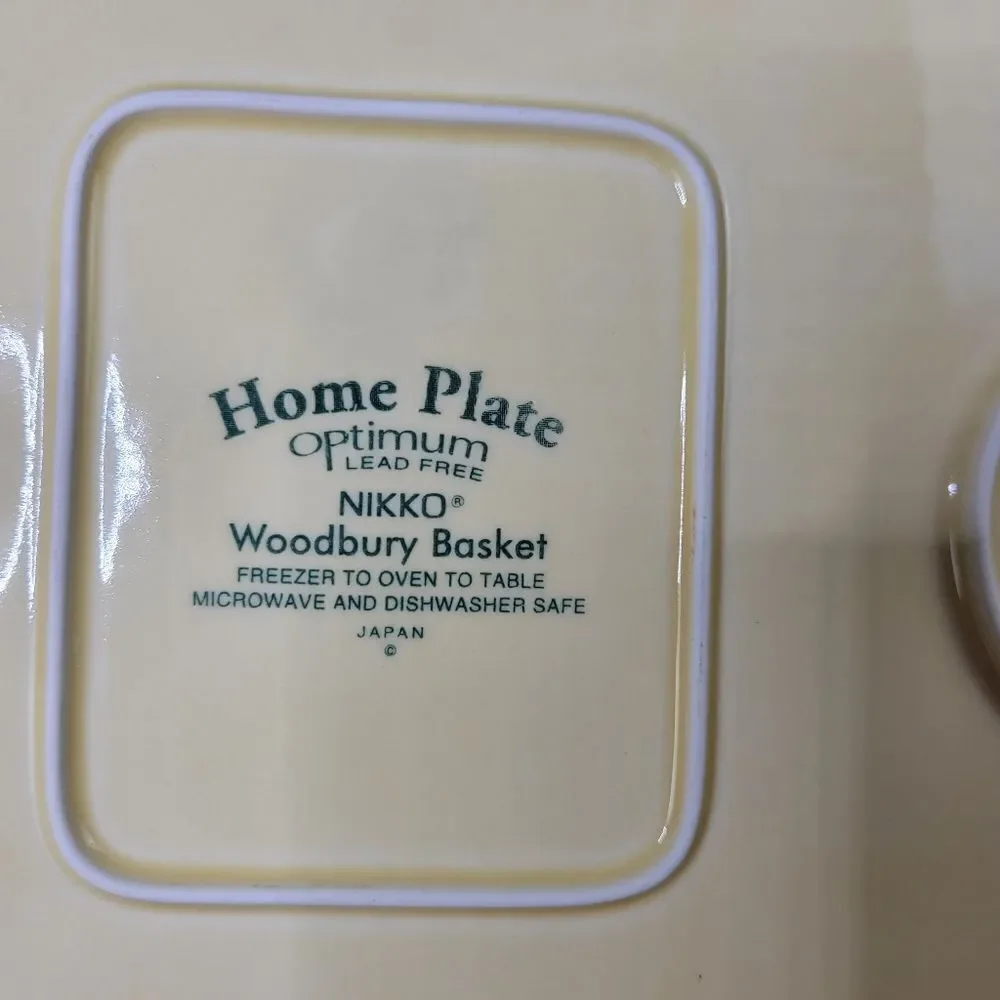 Nikko Woodbury Basket Ivory Hostess Tray‎
