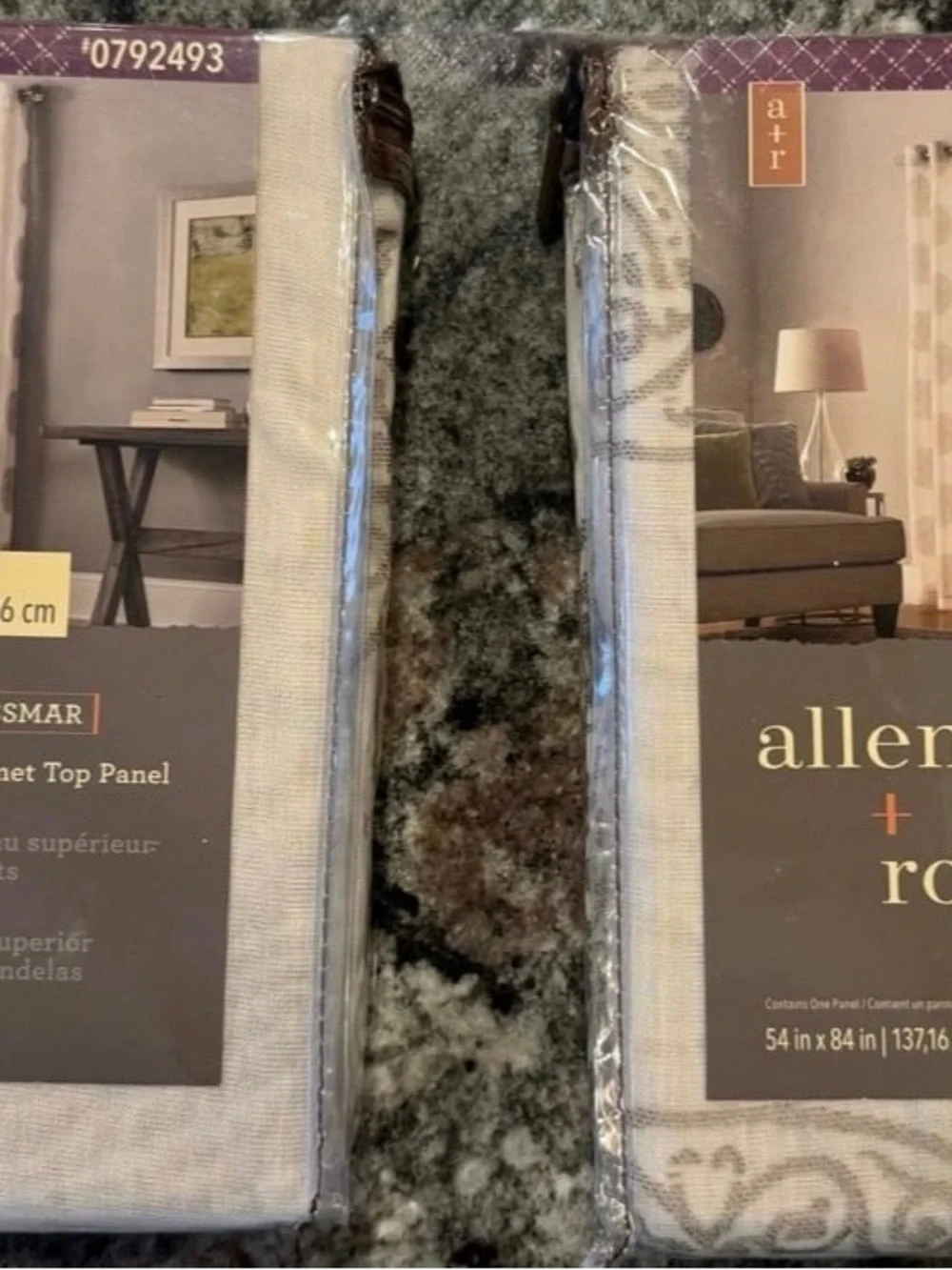 allen + roth 0792493 Curtains Camel Silver Grommet Top 54in x 84in NWT