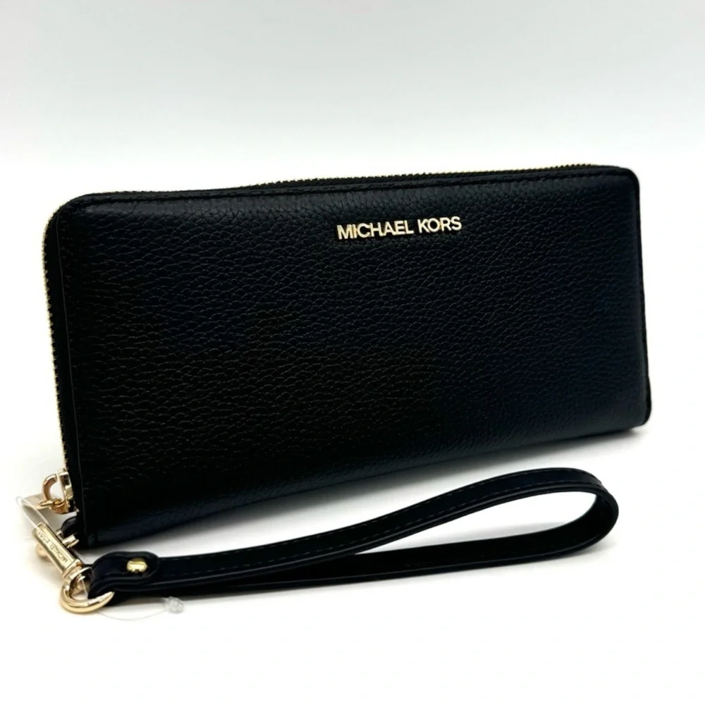 Michael Kors Large Continental Wallet Black/Gold