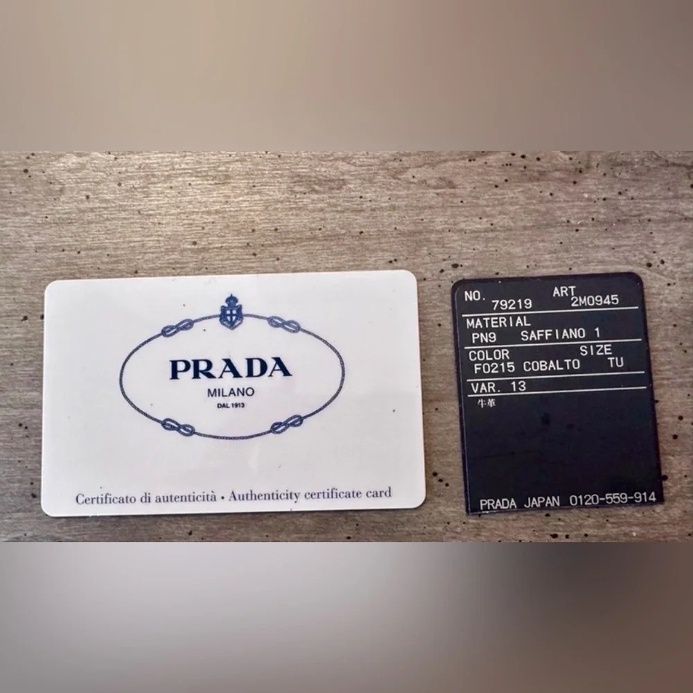 Prada cobalt blue