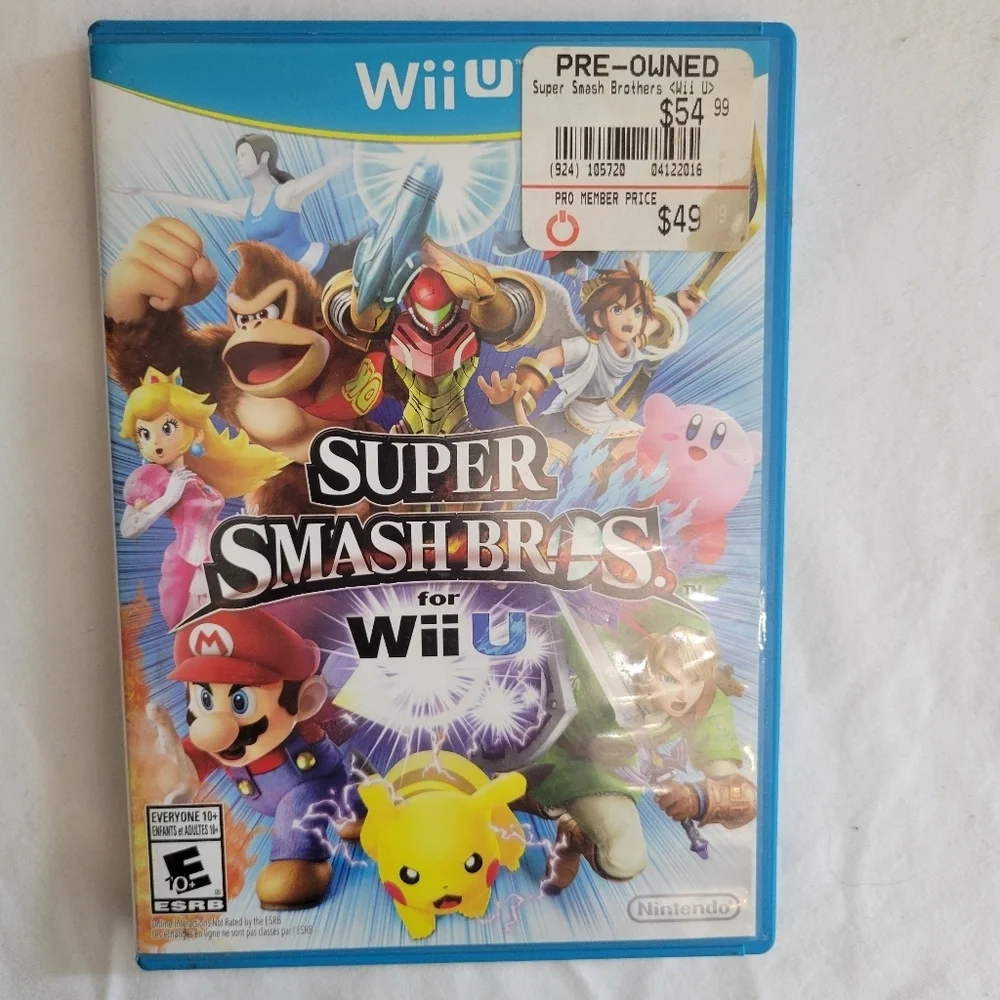 Super Smash Bros Nintendo Wii U Video‎ Game
