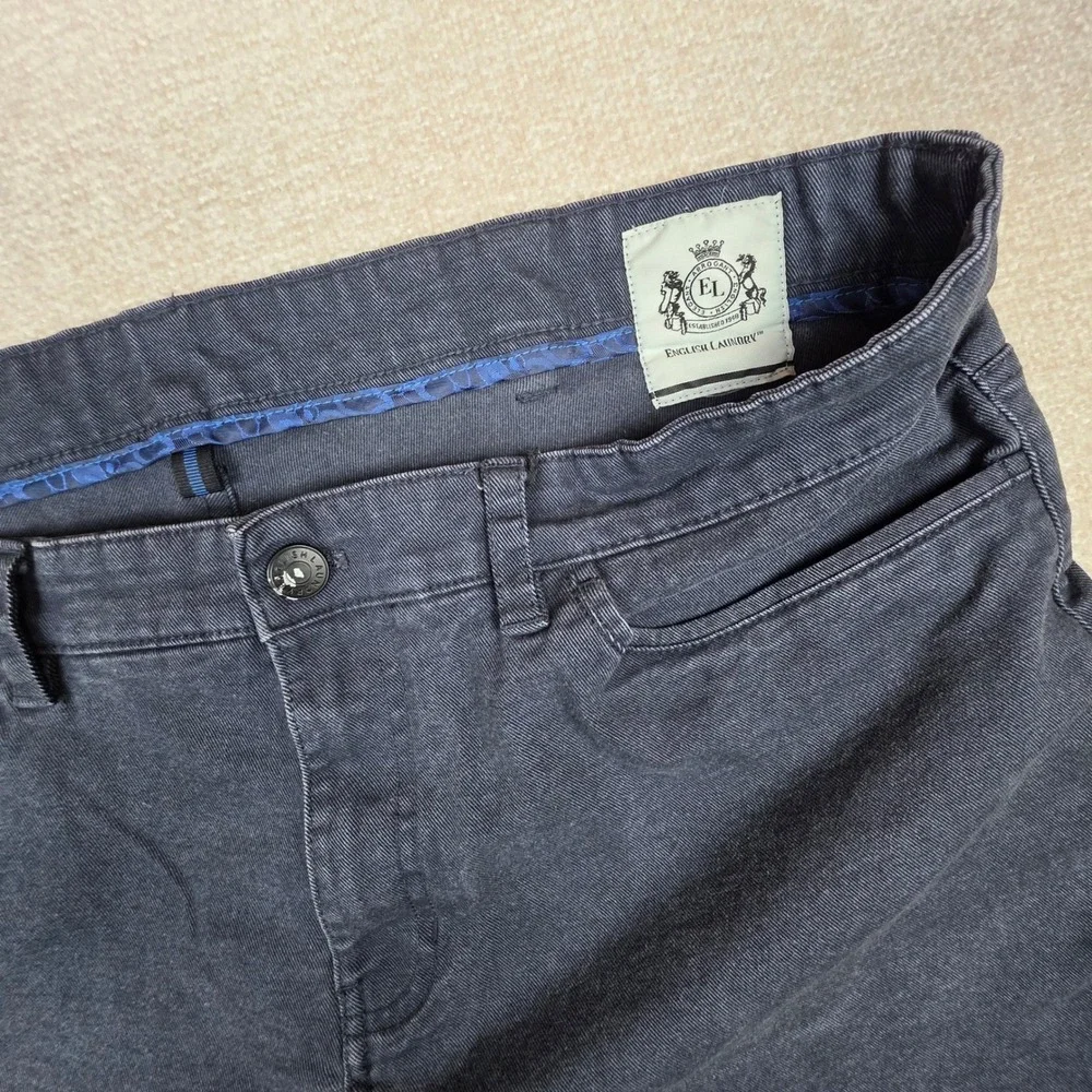 English Laundry Men's Pants 40x32 Faded Black Straight Leg Stretch 5-Pocket