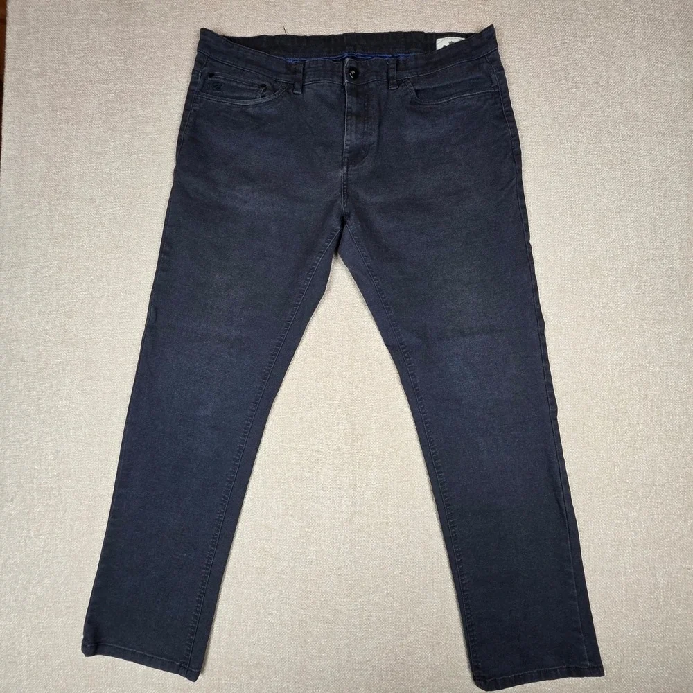 English Laundry Men's Pants 40x32 Faded Black Straight Leg Stretch 5-Pocket