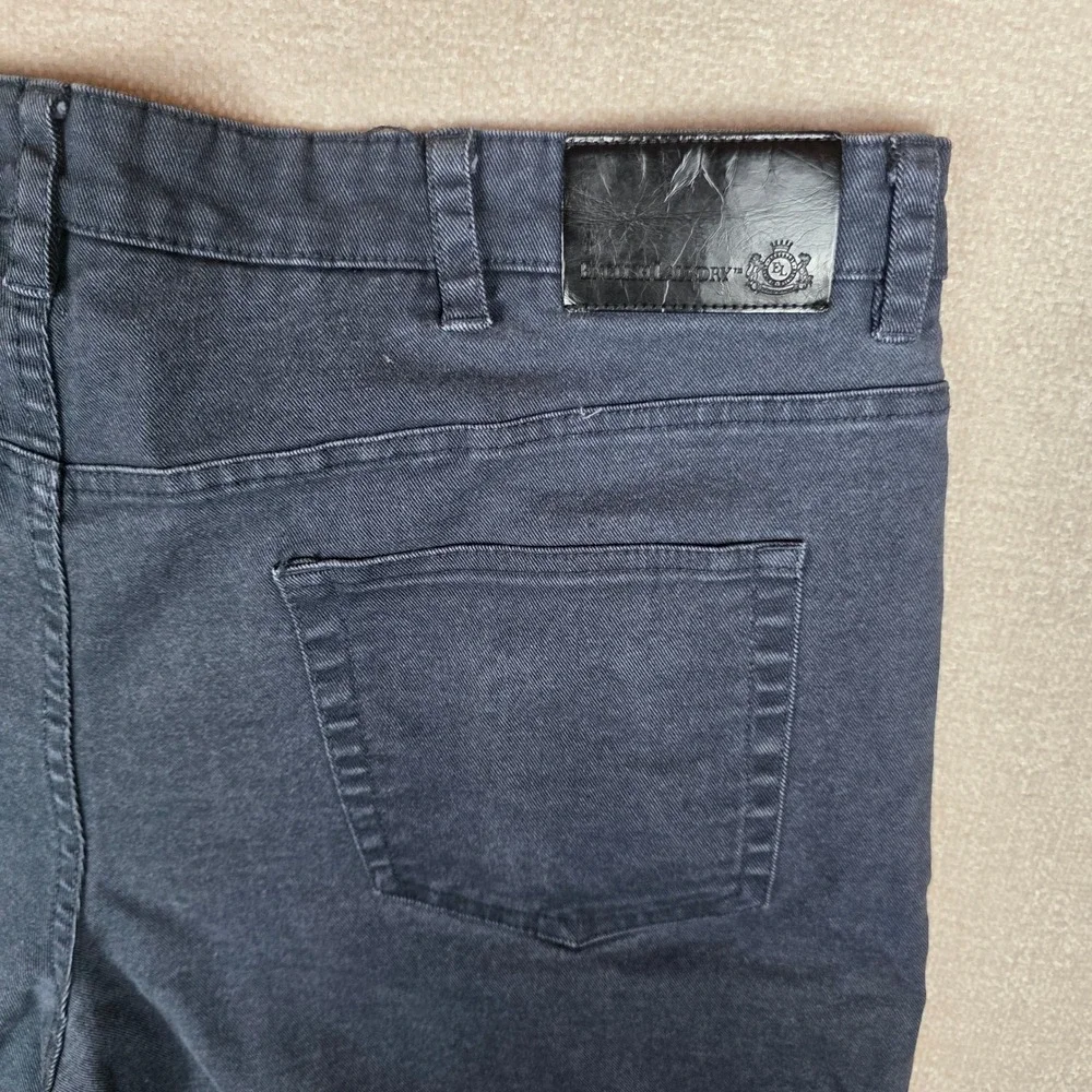 English Laundry Men's Pants 40x32 Faded Black Straight Leg Stretch 5-Pocket