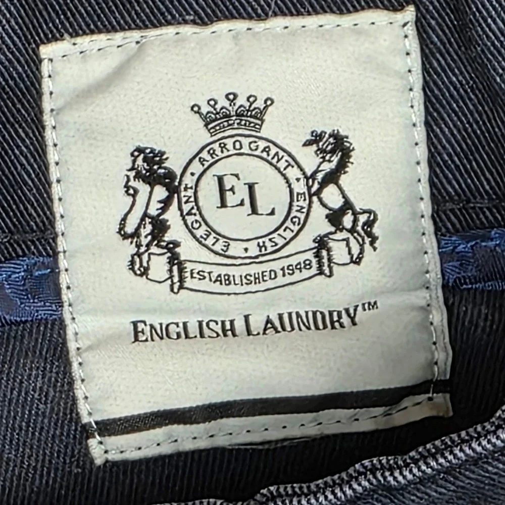 English Laundry Men's Pants 40x32 Faded Black Straight Leg Stretch 5-Pocket