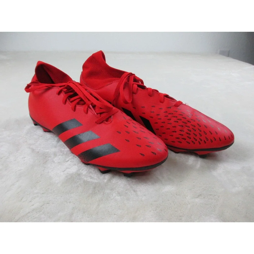 Adidas Predator Freak .4 Soccer Cleats Shoes FY6333 Mens‎ Size 12 Red Athletic*