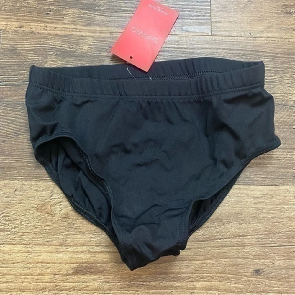 NWT Capezio Black Briefs Large girls dance gymnastics bottoms large