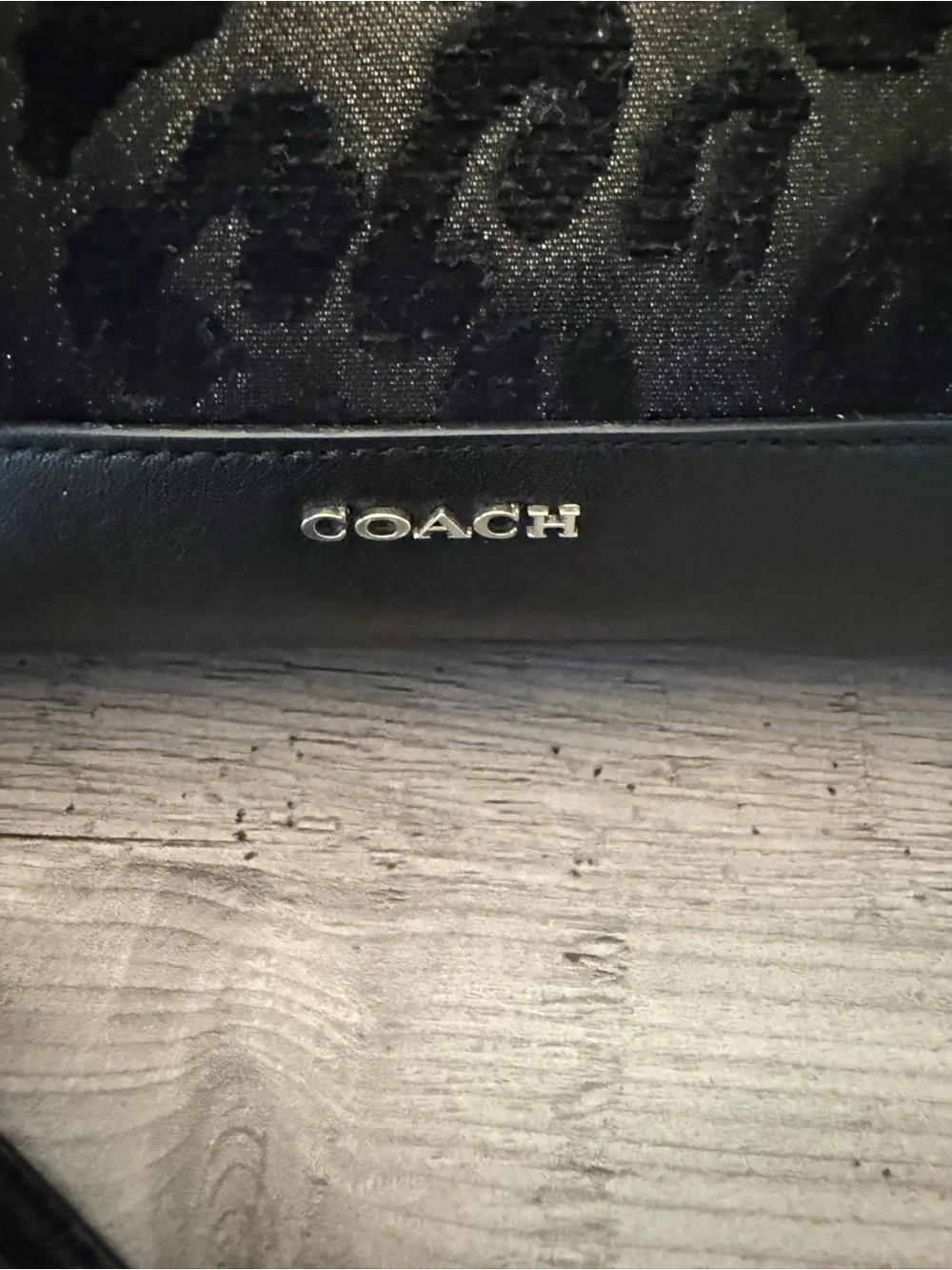Coach Madison Ocelot Print Wristlet
