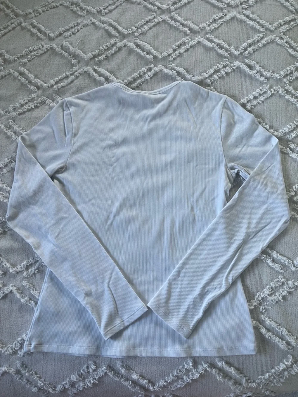 Athleta Signature Rib Top White