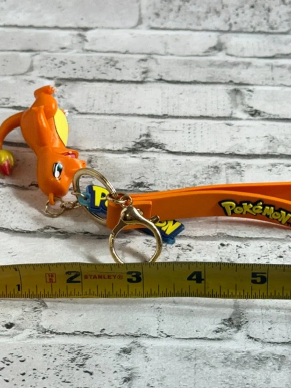 Pokemon Keychain Charmander Key Chain Toy Figure Orange Nintendo Anime Figurine