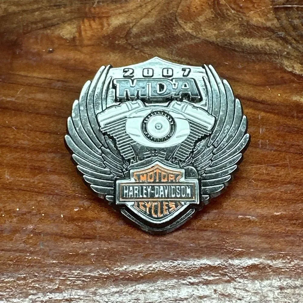 2007‎ MDR Ride Harley Davidson Motorcycle Collectors pin Engine & Wings