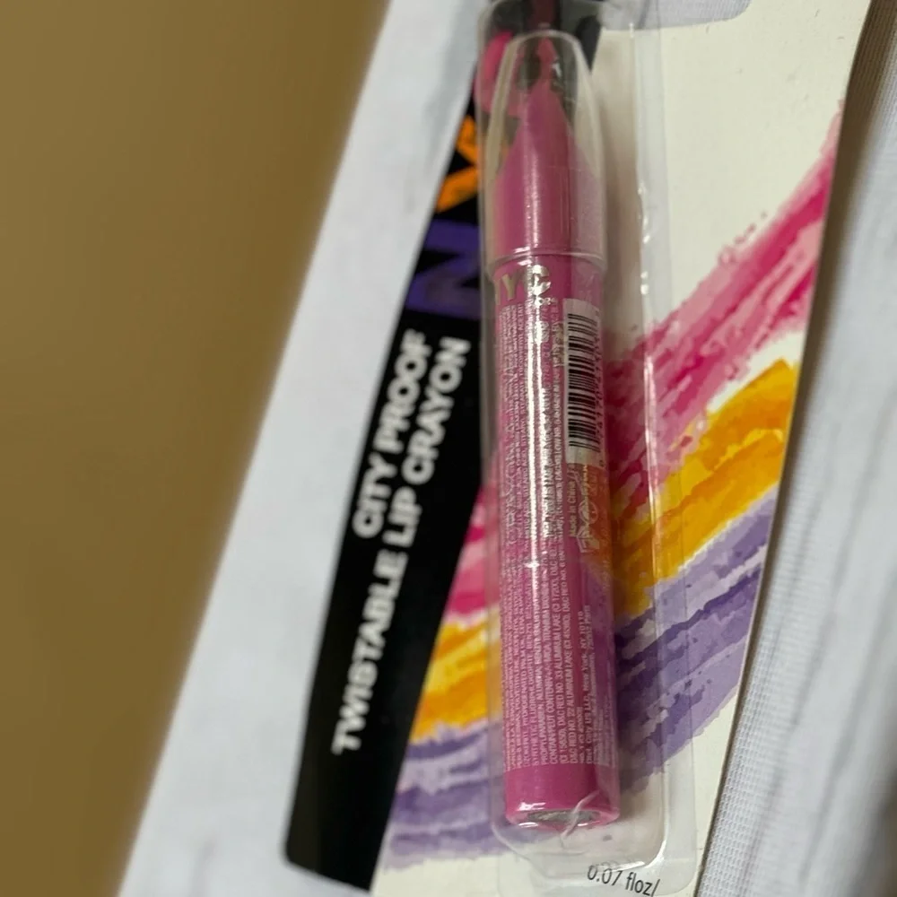 NYC City Proof Twistable Lip Crayon - Pink