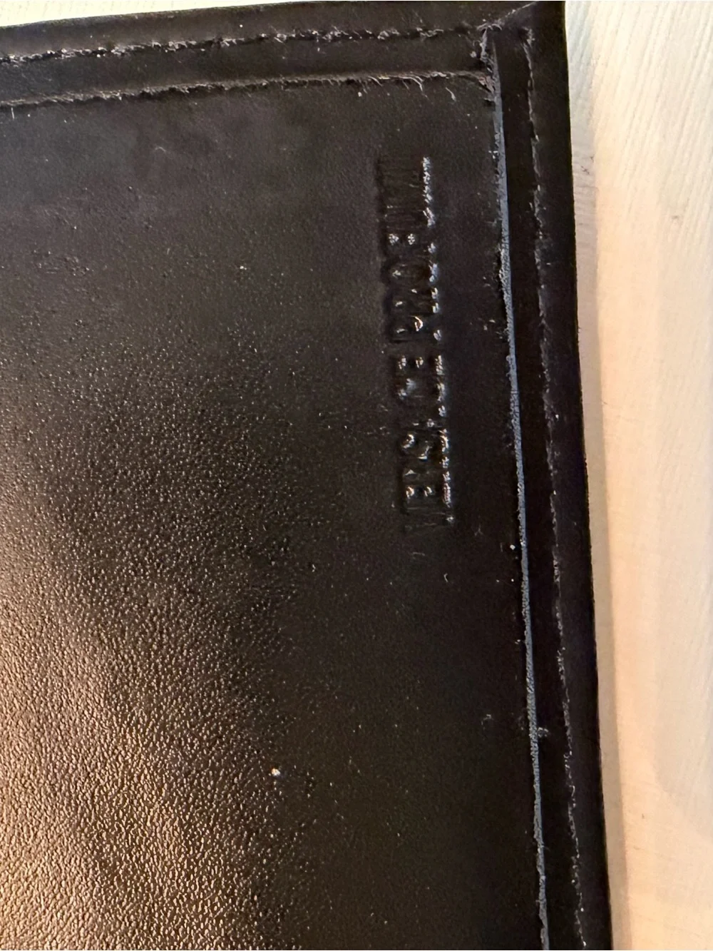 Versace sleek leather