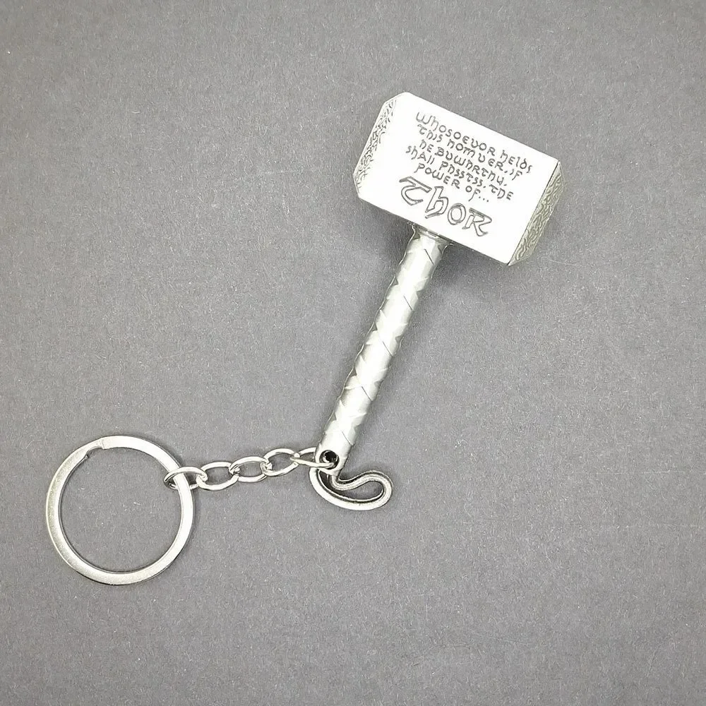 Thor's hammer mjolnir bottle opener keychain 2in1 gift accessory