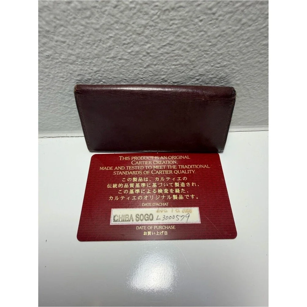 Cartier leather card