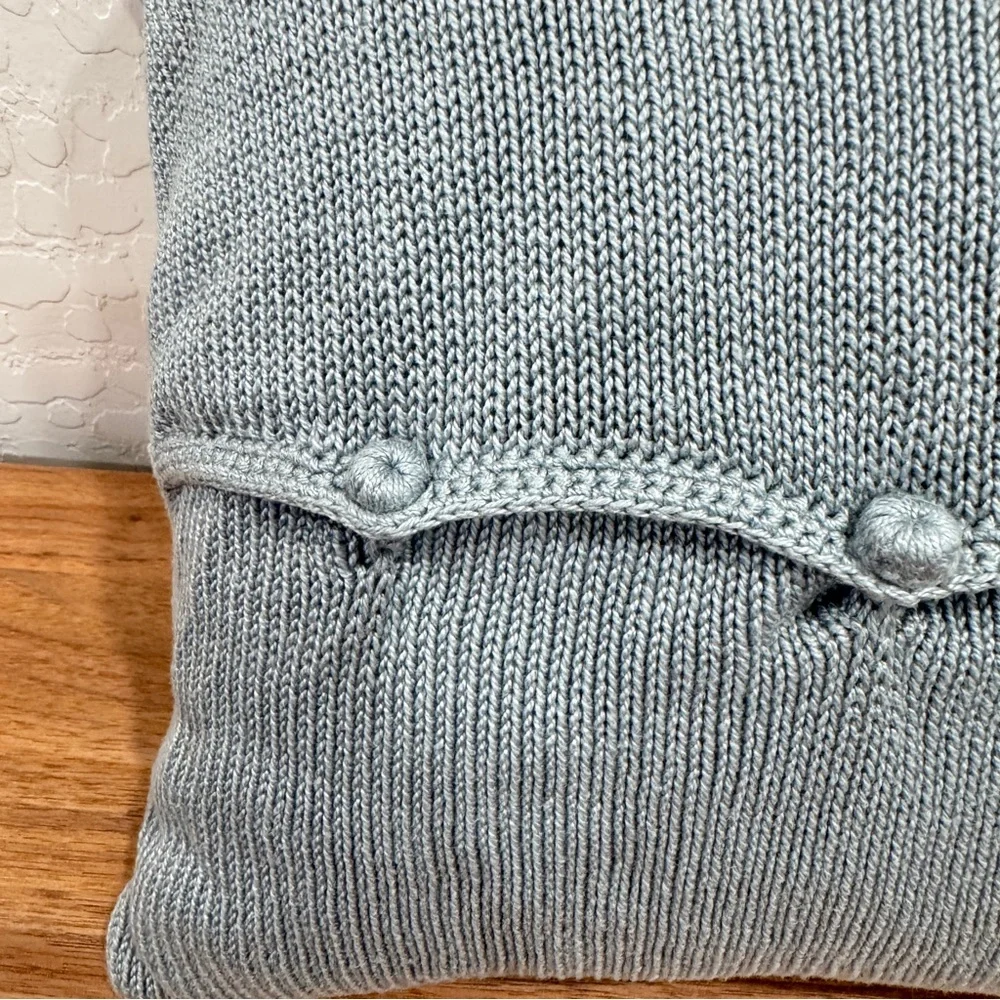 Melange knit embroidered