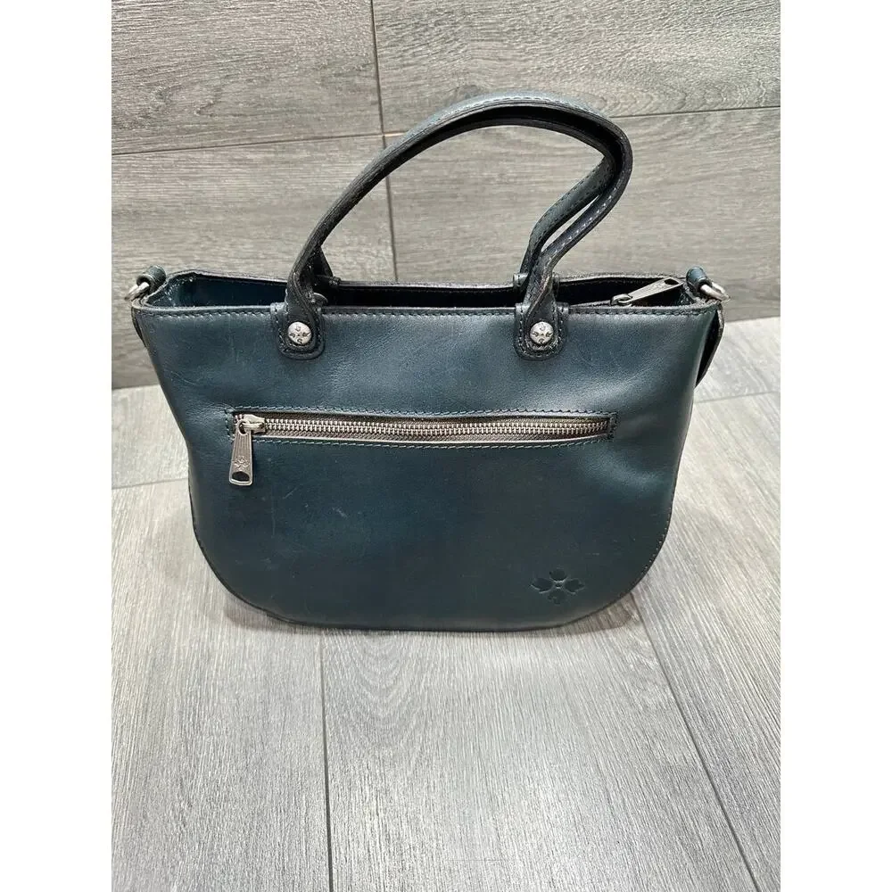Patricia Nash Leather Fairford Satchel Lapis Bag B000596
