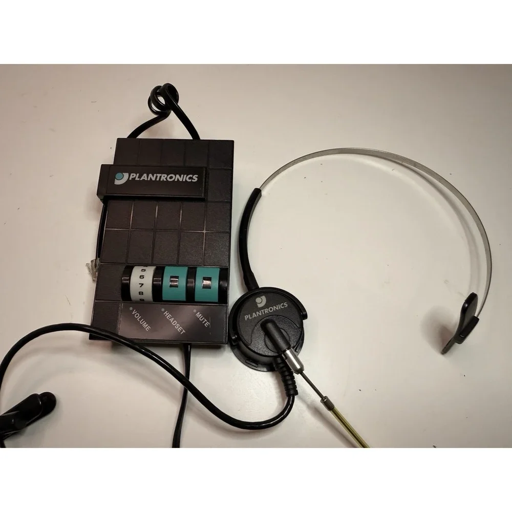 Plantronics M10 Headset Amplifier with Headset – As Is