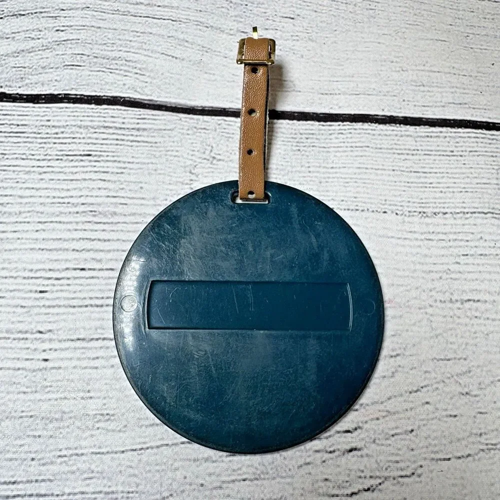 Vtg Golf Bag Tag Manukau Golf Club Auckland NEW ZEALAND Green