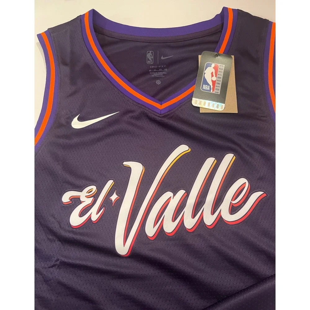Nike NBA Phoenix Suns El Valle Swingman City Edition Jersey Dri-Fit Size XL