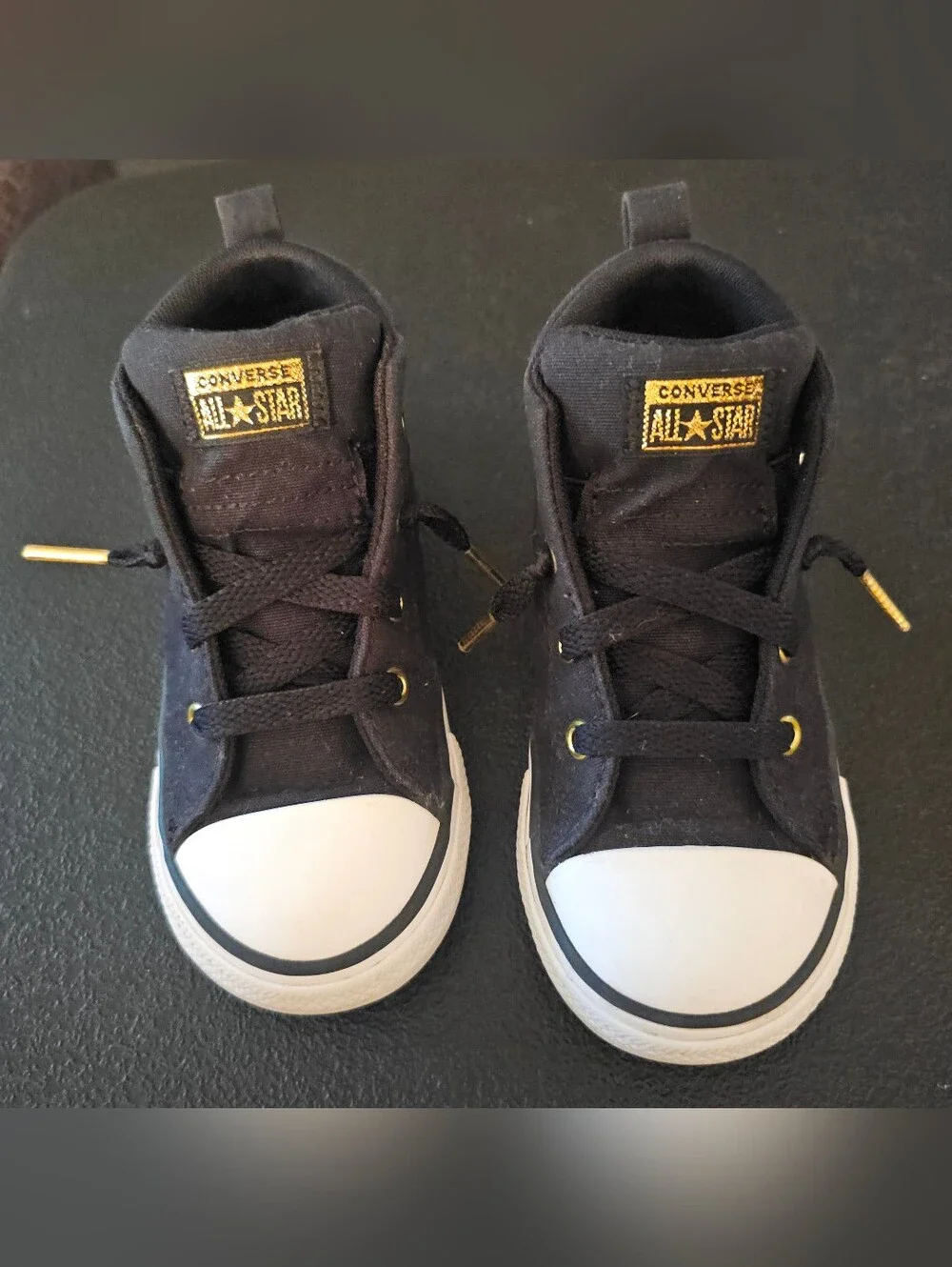 Converse Chuck Taylor All Star Toddler Gold Star Mid Top Street Sneakers Size 9
