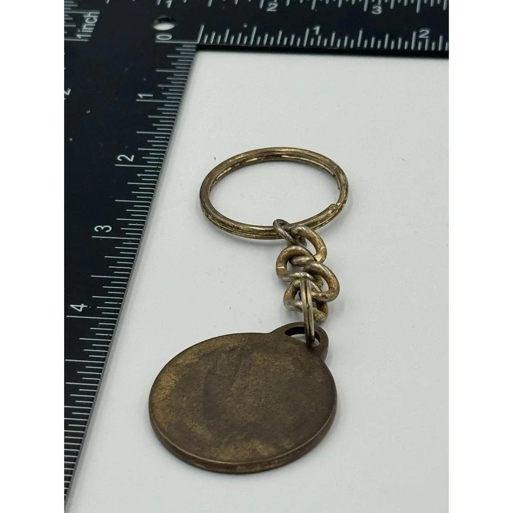 Vintage Phoenix Open Golf Tournament Keychain Bronze‎ Thunderbird Logo Souvenir