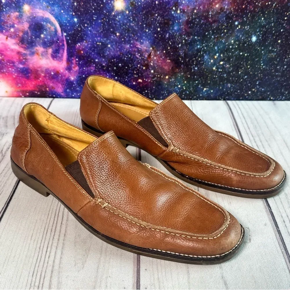 Sandro Limited Leather Driving‎ Loafer Men Sz 11 D Brown Tan Designer Career