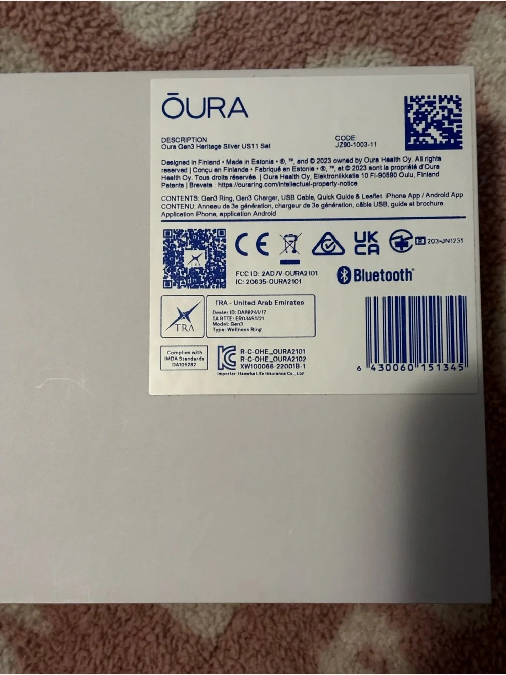 Oura still left