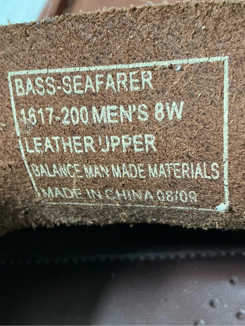 Bass leather mens