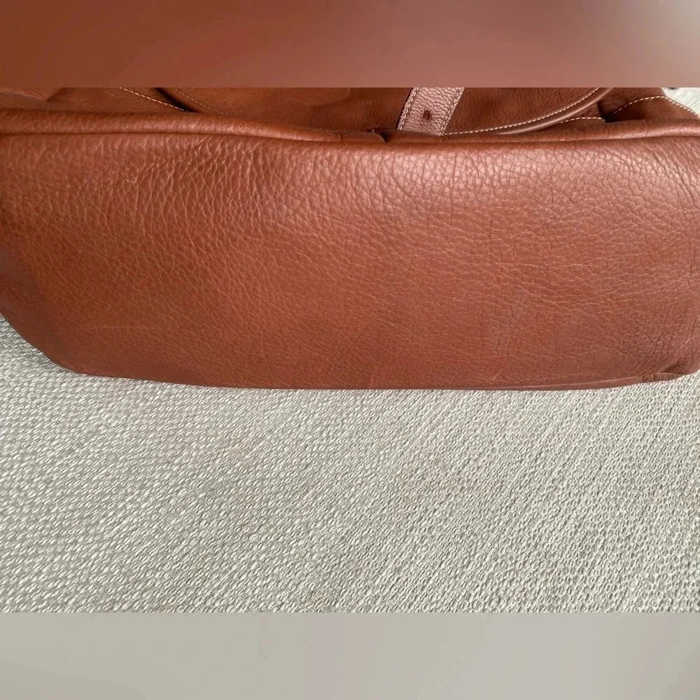 Levenger Leather Bag Messenger Brown