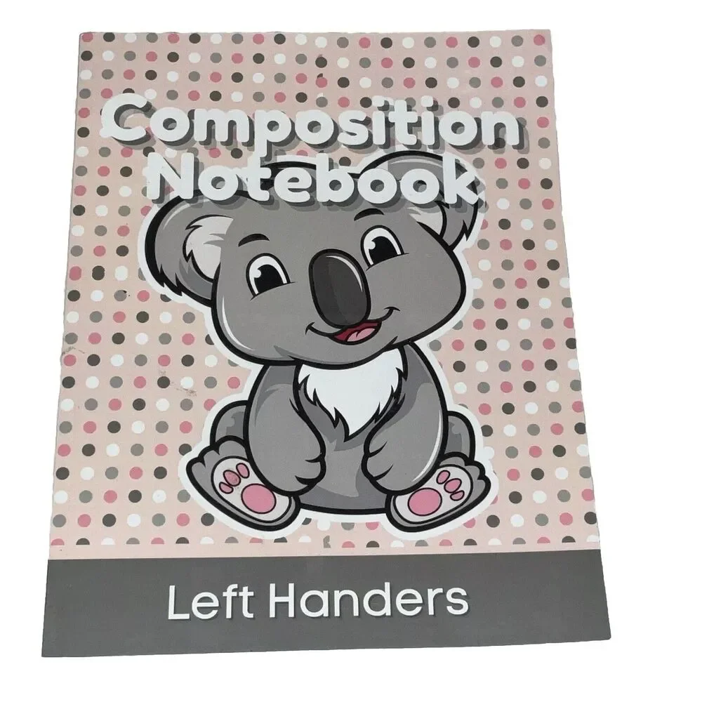 Left-handed Composition Notebook New Made In The U.S.A 2022 VERY CUTE KOALA BEAR