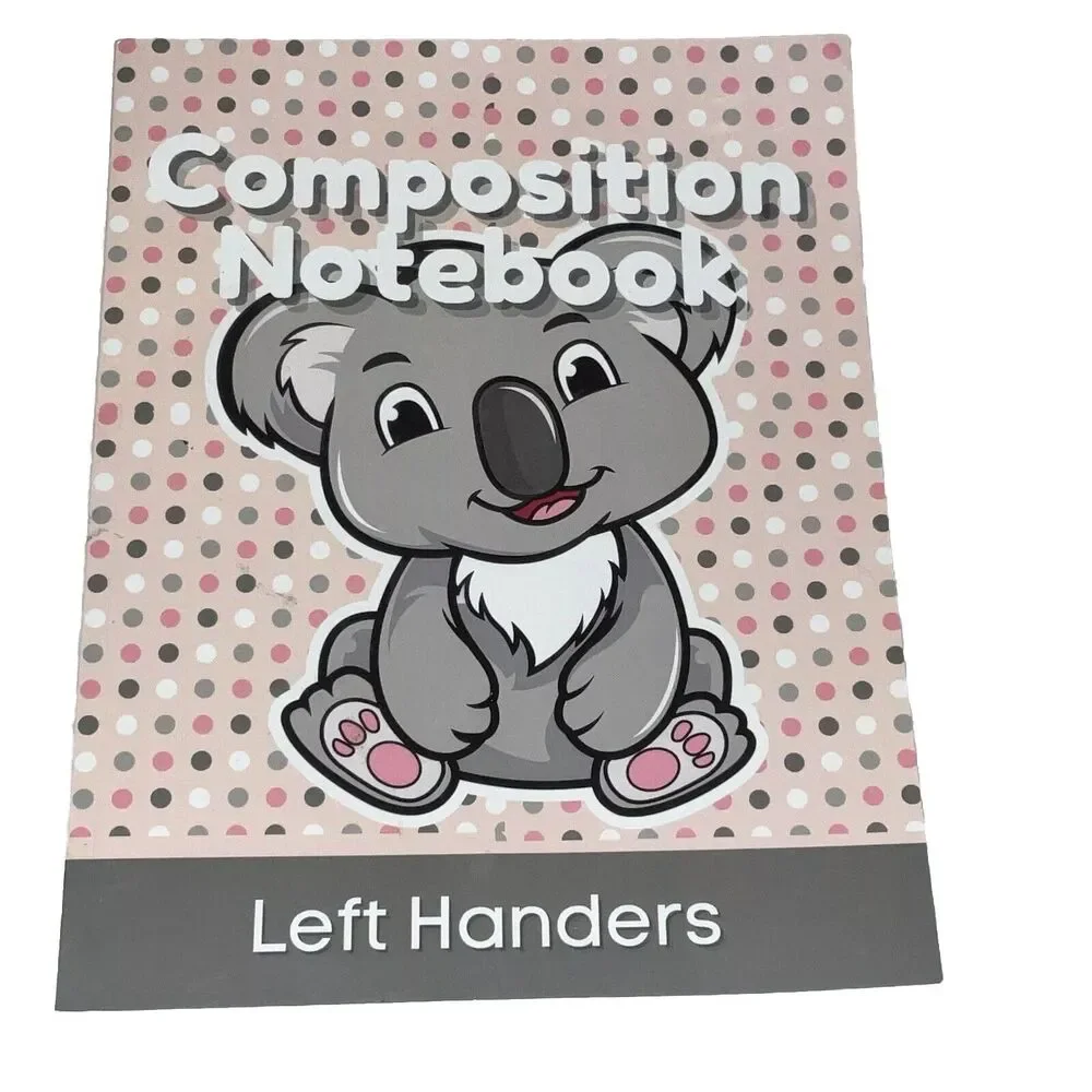 Left-handed Composition Notebook New Made In The U.S.A 2022 VERY CUTE KOALA BEAR