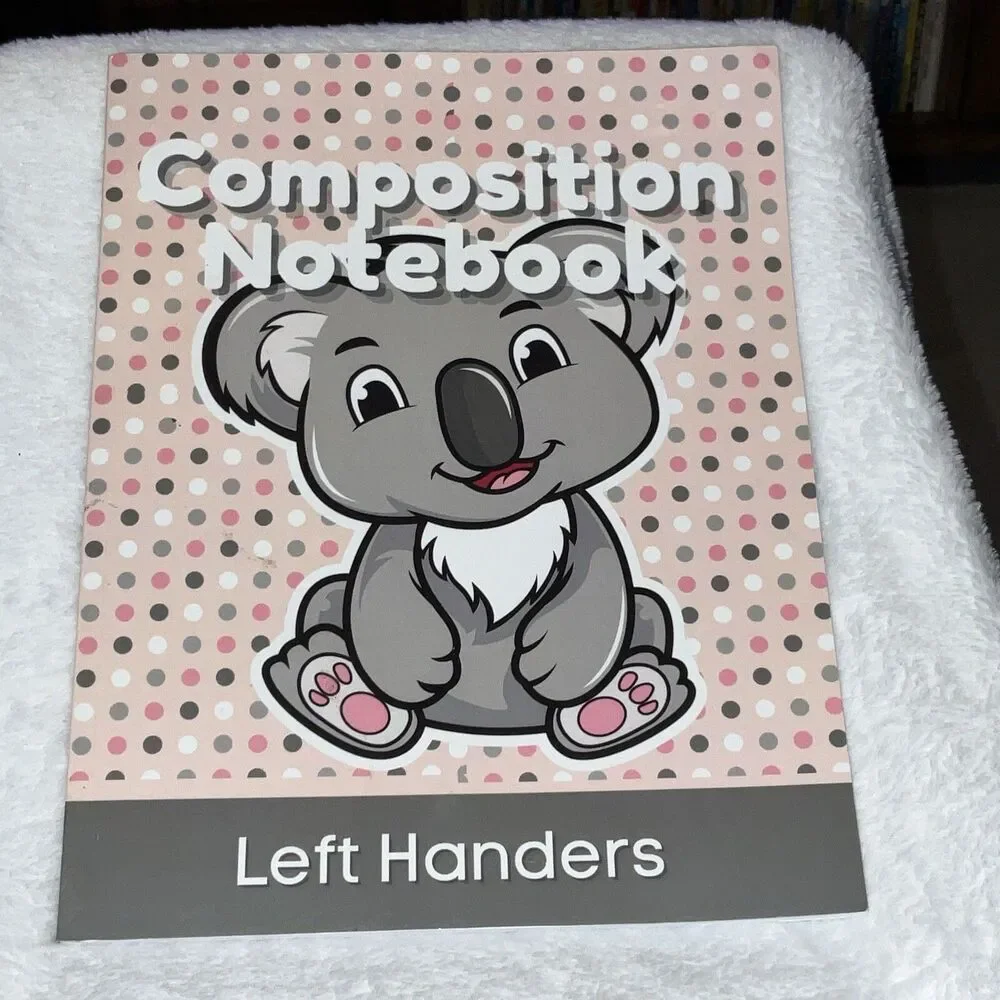 Left-handed Composition Notebook New Made In The U.S.A 2022 VERY CUTE KOALA BEAR