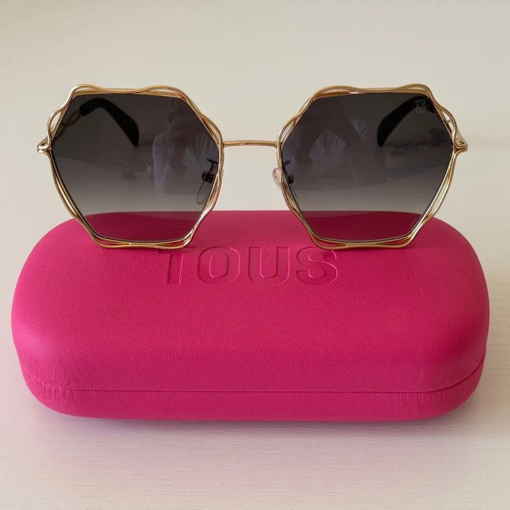 New, Tous STO445 0300, Gold Frame, Authentic