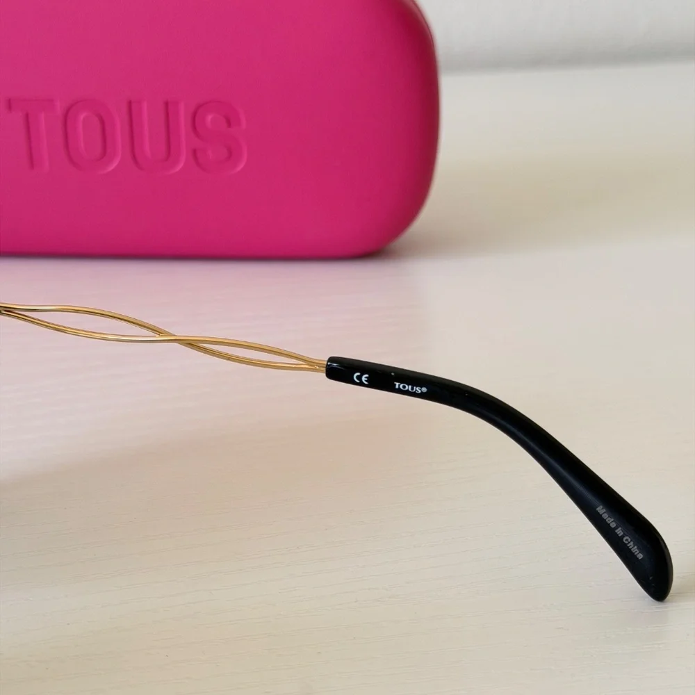 New, Tous STO445 0300, Gold Frame, Authentic