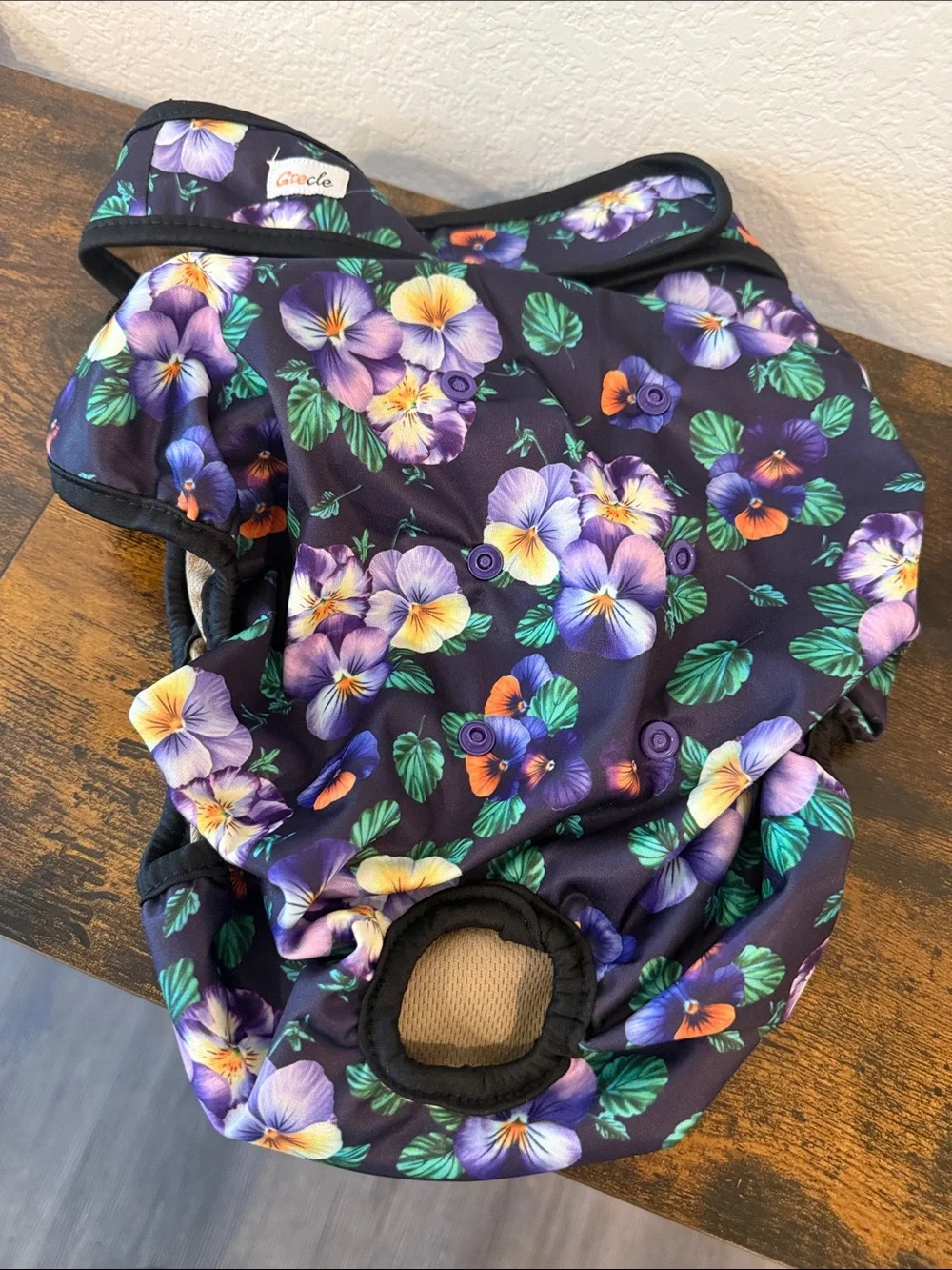 Grecle Floral Print XXL Dog Diaper Stack (5) - NWOT | Size Chart Included