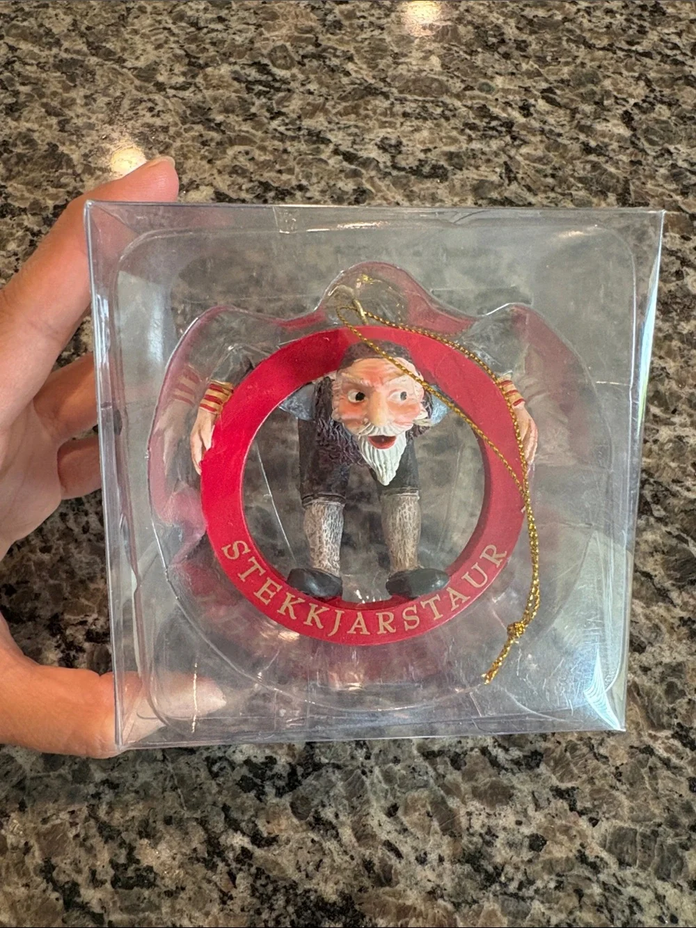 Stekkjarstaur Icelandic Yule Lads Ornament - Red