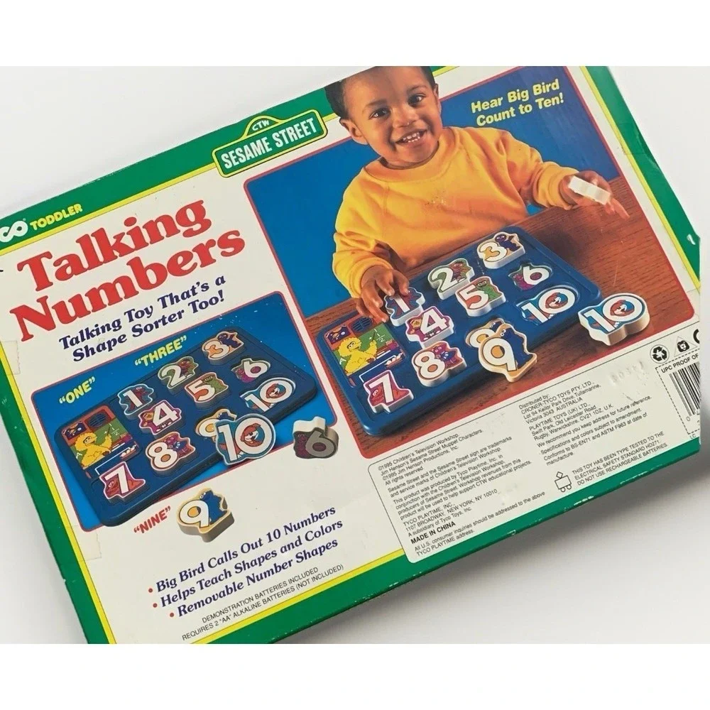 Sesame Street Talking Numbers Count To 10 Tyco Toddler