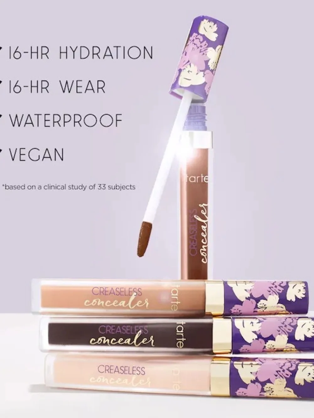 Tarte 3 Pack-Pearlescent Glow, Creaseless Concealer & Tinted Hydrator-Travel Siz