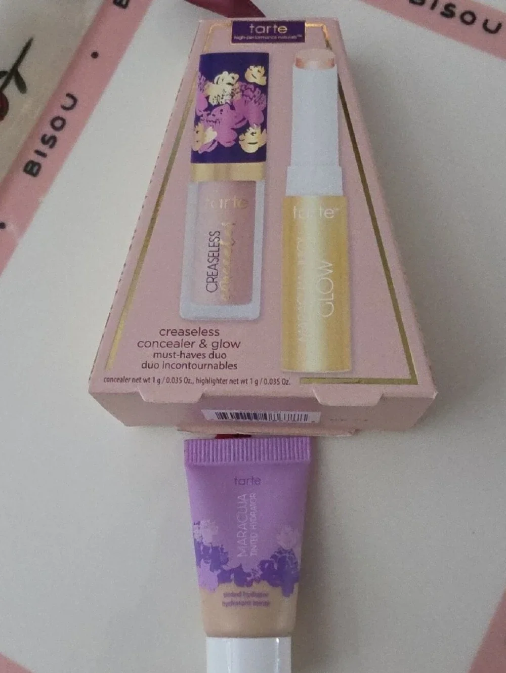Tarte 3 Pack-Pearlescent Glow, Creaseless Concealer & Tinted Hydrator-Travel Siz
