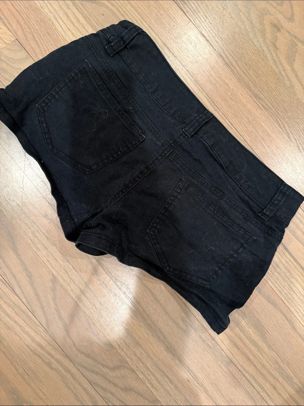Black Denim Shorts
