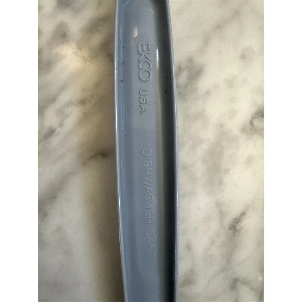 Vintage EKCO Blue Plastic Nylon Cooking Serving Spoon 11