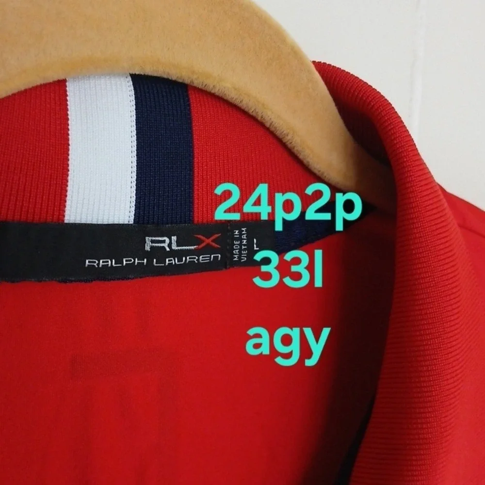 Ralph Lauren RLX Shirt Polo 2016 Ryder Cup Team USA Men's Large Golf Performance