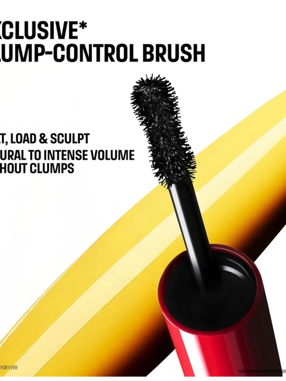 One/Size FANTASIZE Black Mascara in Bright Red Tube