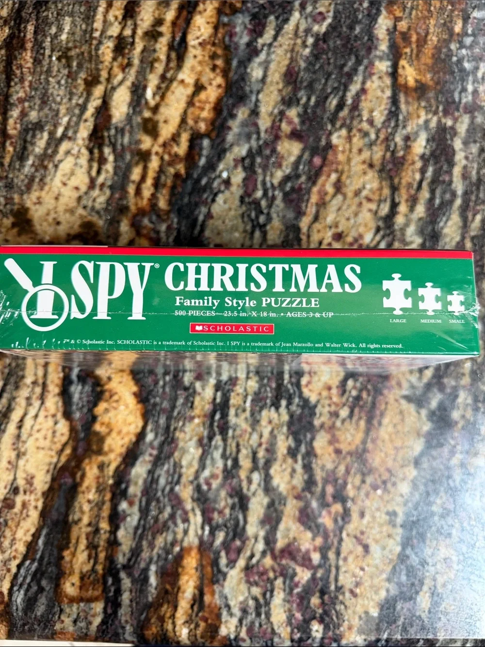 New I Spy Christmas 500 Piece Puzzle Never Opened Family Fun Holiday Gift Advent